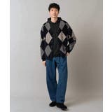 【洗濯で洗える】シャギーアーガイルワイドシルエットカーディガン | a.v.v【MEN】 | 詳細画像6