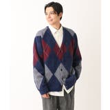 アーガイル柄シャギーワイドカーディガン | a.v.v【MEN】 | 詳細画像14