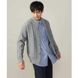 【春先まで使える】ケーブル柄スタンドカラーカーディガン | a.v.v【MEN】 | 詳細画像31