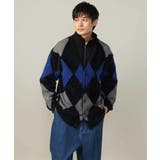 【肌触りなめらか】アーガイル柄シャギーニットカーディガン(厚手) | a.v.v【MEN】 | 詳細画像11