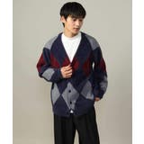 【肌触りなめらか】アーガイル柄シャギーニットカーディガン(厚手) | a.v.v【MEN】 | 詳細画像15
