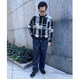 【洗濯機で洗える】チェック柄クルーネックニット | a.v.v【MEN】 | 詳細画像25 