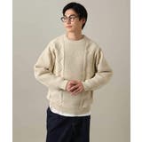 【プレゼントにもオススメ】アラン編みクルーネックニット | a.v.v【MEN】 | 詳細画像34