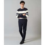 【洗濯機で洗える】モールボーダークルーネックニット | a.v.v【MEN】 | 詳細画像11