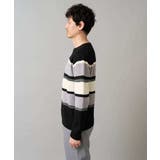 【洗濯機で洗える】モールボーダークルーネックニット | a.v.v【MEN】 | 詳細画像35