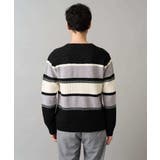 【洗濯機で洗える】モールボーダークルーネックニット | a.v.v【MEN】 | 詳細画像36