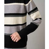 【洗濯機で洗える】モールボーダークルーネックニット | a.v.v【MEN】 | 詳細画像38