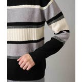 【洗濯機で洗える】モールランダムボーダークルーネックニット | a.v.v【MEN】 | 詳細画像49 