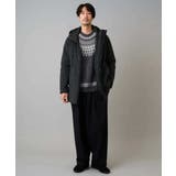 【洗える】モール求心柄クルーネックニット | a.v.v【MEN】 | 詳細画像16 