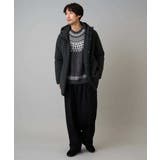 【洗える】モール求心柄クルーネックニット | a.v.v【MEN】 | 詳細画像17 