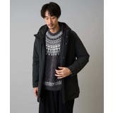 【洗える】モール求心柄クルーネックニット | a.v.v【MEN】 | 詳細画像23 