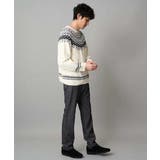 【洗える】モール求心柄クルーネックニット | a.v.v【MEN】 | 詳細画像6 