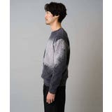 【洗濯機で洗える】モールジャカードボカシ柄ニット | a.v.v【MEN】 | 詳細画像12