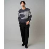 【洗濯機で洗える】モールジャカードボカシ柄ニット | a.v.v【MEN】 | 詳細画像6