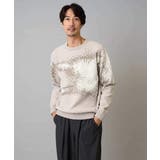 【洗濯機で洗える】モールジャカードボカシ柄ニット | a.v.v【MEN】 | 詳細画像9