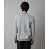 【洗濯機で洗える】チェックジャカードクルーネックニット | a.v.v【MEN】 | 詳細画像10