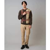 【洗濯機で洗える】チェックジャカードクルーネックニット | a.v.v【MEN】 | 詳細画像4