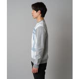 【洗濯機で洗える】チェックジャカードクルーネックニット | a.v.v【MEN】 | 詳細画像9