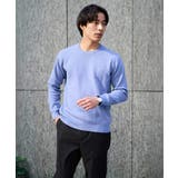 【洗濯機で洗える】ジャカードクルーネックニット | a.v.v【MEN】 | 詳細画像1 