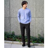 【洗濯機で洗える】ジャカードクルーネックニット | a.v.v【MEN】 | 詳細画像10 