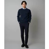 【洗濯機で洗える】ジャカードクルーネックニット | a.v.v【MEN】 | 詳細画像21 