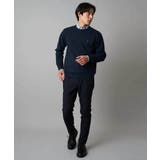 【洗濯機で洗える】ジャカードクルーネックニット | a.v.v【MEN】 | 詳細画像22 