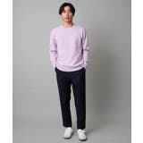 【洗濯機で洗える】ジャカードクルーネックニット | a.v.v【MEN】 | 詳細画像24 