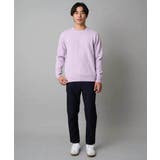 【洗濯機で洗える】ジャカードクルーネックニット | a.v.v【MEN】 | 詳細画像25 