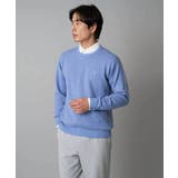 【洗濯機で洗える】ジャカードクルーネックニット | a.v.v【MEN】 | 詳細画像38 