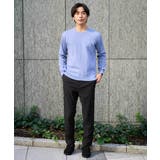 【洗濯機で洗える】ジャカードクルーネックニット | a.v.v【MEN】 | 詳細画像8 