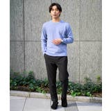 【洗濯機で洗える】ジャカードクルーネックニット | a.v.v【MEN】 | 詳細画像9 