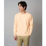 オレンジ | 【洗濯機で洗える】ジャカードクルーネックニット | a.v.v【MEN】