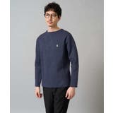 【洗濯機で洗える】ワンポイント刺繍ボートネックニット | a.v.v【MEN】 | 詳細画像18