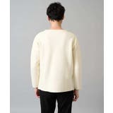 【洗濯機で洗える】ワンポイント刺繍ボートネックニット | a.v.v【MEN】 | 詳細画像24