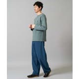 【洗濯機で洗える】ワンポイント刺繍ボートネックニット | a.v.v【MEN】 | 詳細画像5