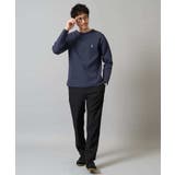 【洗濯機で洗える】ワンポイント刺繍ボートネックニット | a.v.v【MEN】 | 詳細画像9