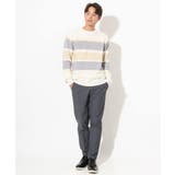 【洗濯機で洗える】大人ボーダークルーネックニット | a.v.v【MEN】 | 詳細画像12