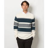 【洗濯機で洗える】大人ボーダークルーネックニット | a.v.v【MEN】 | 詳細画像22