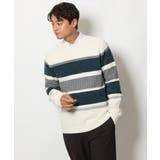 【洗濯機で洗える】大人ボーダークルーネックニット | a.v.v【MEN】 | 詳細画像23