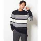 【洗濯機で洗える】大人ボーダークルーネックニット | a.v.v【MEN】 | 詳細画像24