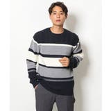 【洗濯機で洗える】大人ボーダークルーネックニット | a.v.v【MEN】 | 詳細画像25