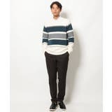 【洗濯機で洗える】大人ボーダークルーネックニット | a.v.v【MEN】 | 詳細画像6