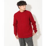 【洗濯機で洗える】アラン編みモックネックニット | a.v.v【MEN】 | 詳細画像22