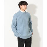 【洗濯機で洗える】アラン編みモックネックニット | a.v.v【MEN】 | 詳細画像24