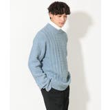 【洗濯機で洗える】アラン編みモックネックニット | a.v.v【MEN】 | 詳細画像25