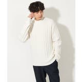 【洗濯機で洗える】アラン編みモックネックニット | a.v.v【MEN】 | 詳細画像28