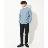 【洗濯機で洗える】アラン編みモックネックニット | a.v.v【MEN】 | 詳細画像9