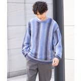【ユニセックス】グラデストライプワイドシルエットニット | a.v.v【MEN】 | 詳細画像11 