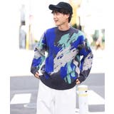 【洗濯機で洗える】スプラッシュ柄クルーネックニット | a.v.v【MEN】 | 詳細画像11 