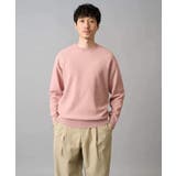 【洗濯機で洗える】タックメッシュクルーネックニット | a.v.v【MEN】 | 詳細画像1 